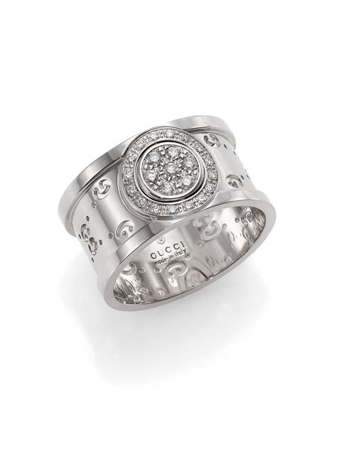 gucci icon diamond ring|Gucci icon ring white gold.